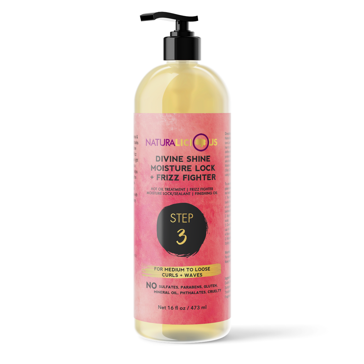 Step 3 Moisture Lock & Frizz Fighter – Salon Size 16 oz