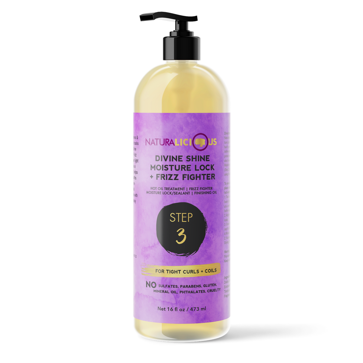 Step 3 Moisture Lock & Frizz Fighter – Salon Size 16 oz