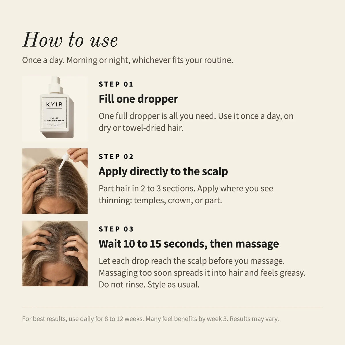 Fuller Active Hair Serum – 50ml / 1.7 oz